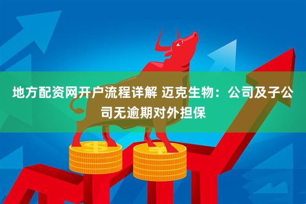 地方配资网开户流程详解 迈克生物：公司及子公司无逾期对外担保